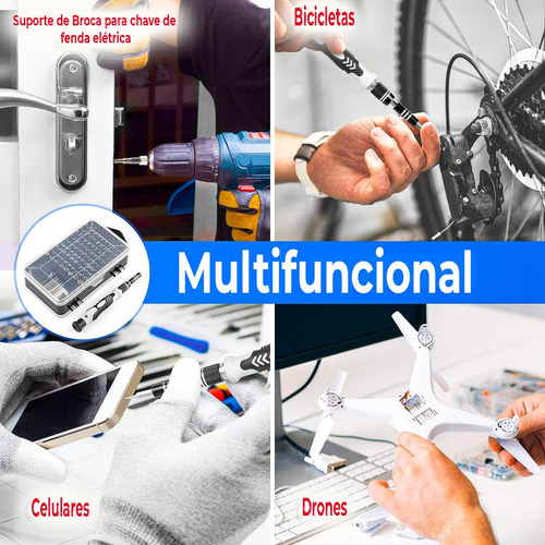 Conjunto De Chaves De Fenda De Precisão 115 Em1 Kit Reparo
