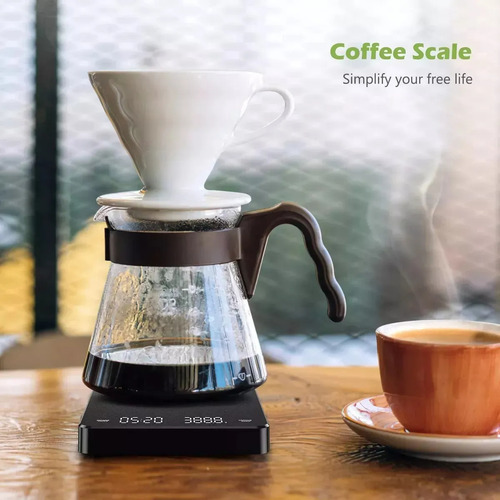 Báscula De Café Digital De 3kg Con Temporizador Cocina