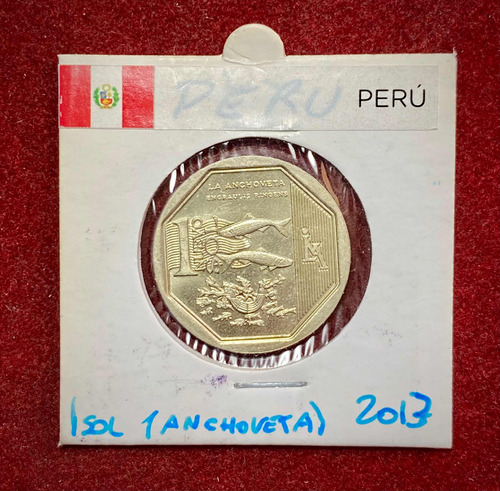 Moneda 1 Nuevo Sol Peru 2013 Km 374 Anchoveta Peruana