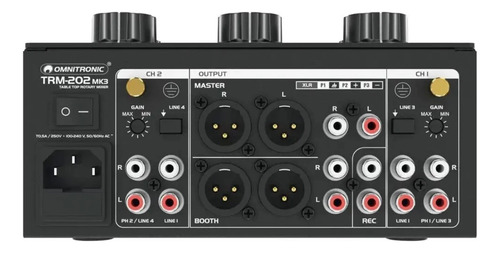 Omnitronic Trm-202 Mk3 Mezclador Rotary Mixer Dj Hifi