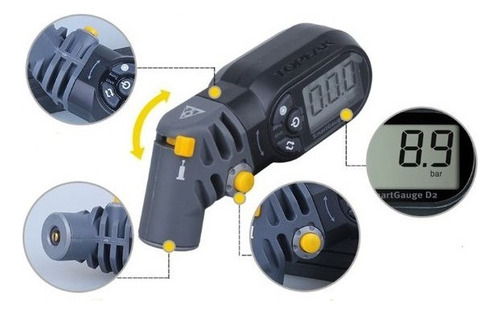 Manómetro digital Topeak Smartgauge D2