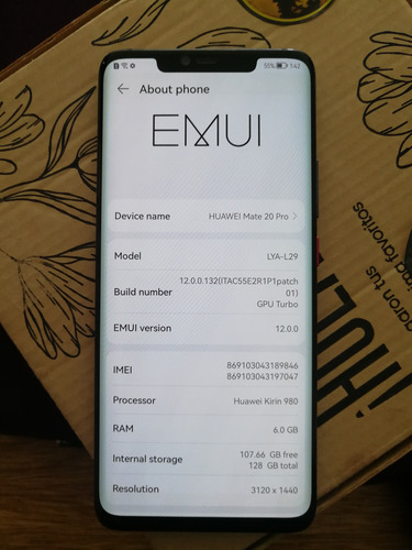 Huawei Mate 20 Pro 128 Gb Negro 6 Gb Ram Negro
