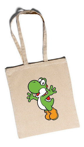 Bolso Yoshi Jump Happy Ecologica Tote Bag Regalo Gme45