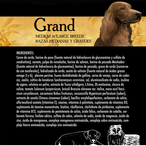 Imagen 4 de 4 de Alimento Grandpet Natural Gourmet Grand Para Perros 15kg
