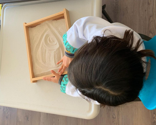 Imagen 8 de 9 de Bandeja Didáctica Montessori Ingeniacrea+cartas+pizarr Doble