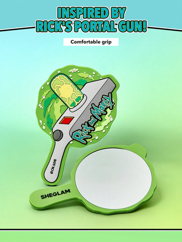 Sheglam Rick And Morty X Sheglam Hand Mirror Verde Lima