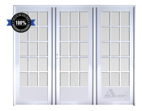 Imagen 3 de 7 de Puerta Aluminio 80x200 M509 Todo Vidrio Repartido Abershop