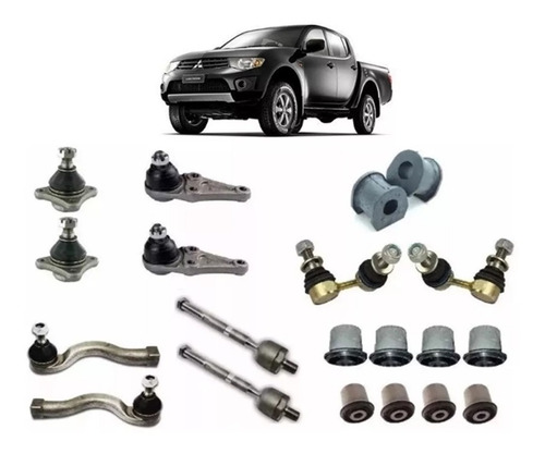 Kit Suspensão Dianteira L200 Triton Pajero Dakar C/ 20 Peças