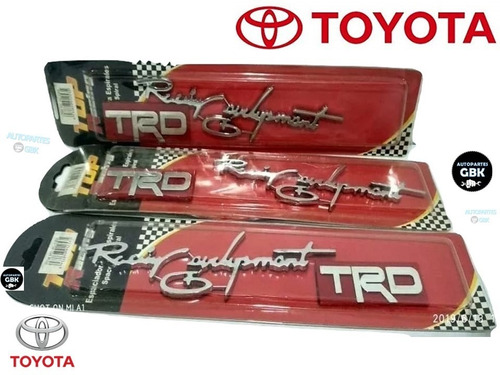 Emblema Palabra Trd Racing Toyota Tienda San Diego