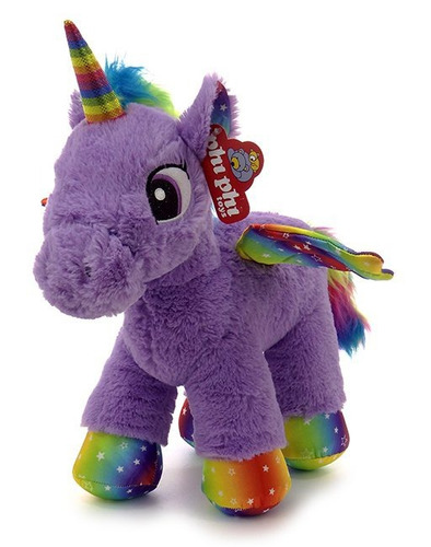 Unicornio De Peluche Parado Con Alas 35 Cm Ploppy 370536