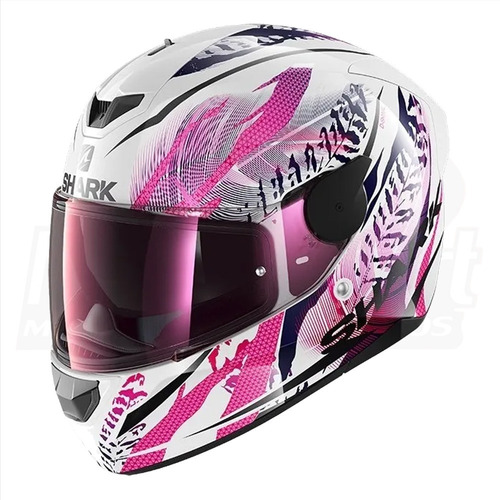 Capacete Fechado Feminino Shark D-skwal 2 Shigan Wkv Rosa