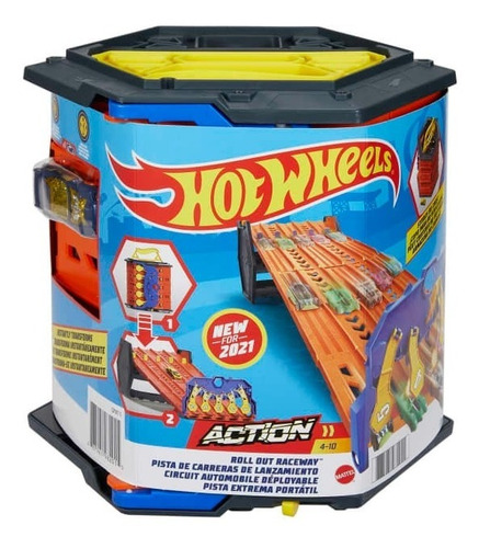 Imagem 6 de 6 de Pista Corrida Portátil Hot Wheels Roll Out Action - Mattel