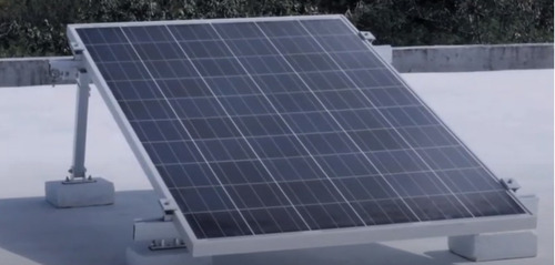 Imagen 1 de 9 de Kit Base Para 1 Panel Solar Ajustable De 15 A 30 Grados