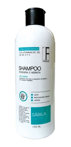 Imagen 1 de 2 de Shampoo Regenerante De Aloe Vera (sábila)