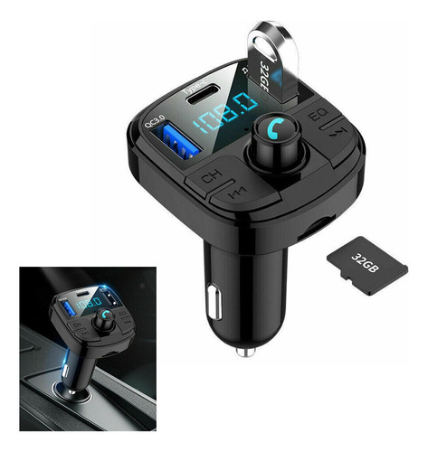 Transmisor Receptor De Audio Adaptador Bluetooth Para Auto