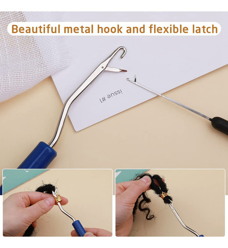 Para Aguja De Ganchillo Dreadlock Para Trenzar El Cabello