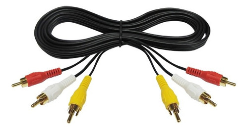 Cable 3x3 Rca Dvd Lcd Led Planta 1.5 Mts