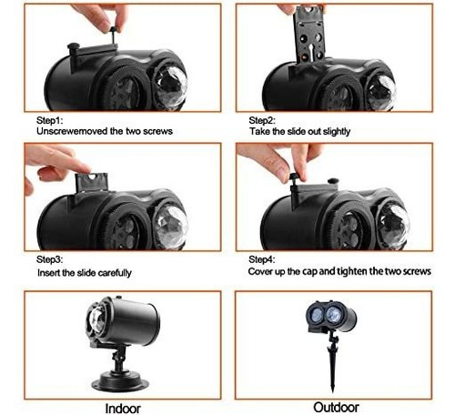 Proyector Ocean Wave Luz De Proyección Navideña 2 En 1