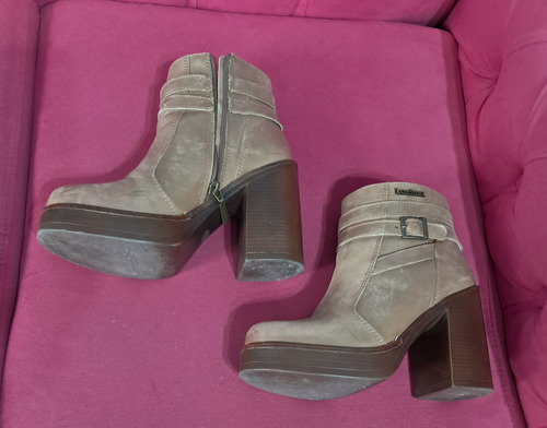 Botas Cortas Cuero Lady Stork Mujer (Usado)