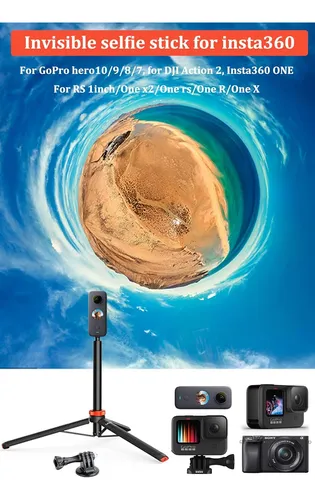 Uurig Extensible Selfie Stick Trípode Gopro Hero 10/9/...