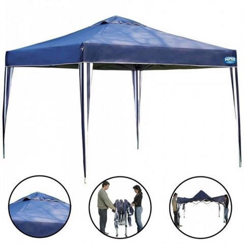 Tenda Gazebo Dobrável Sanfonado Alumínio 3x3 Mor X-flex