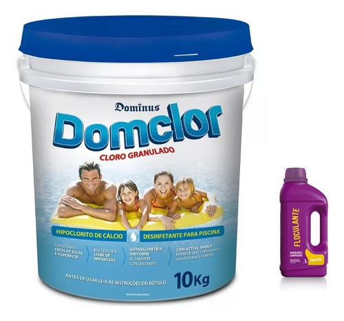 Clorador Para Piscina Concentrado 65% + 1 L De Clarificante 