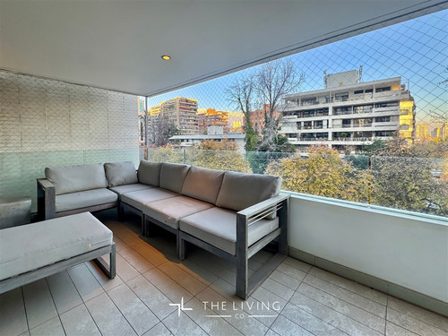 Departamento Amoblado En Arriendo 4 Dorm En El Las Condes.