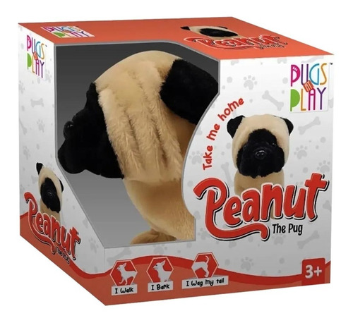 Peluche Pugs At Play Walking