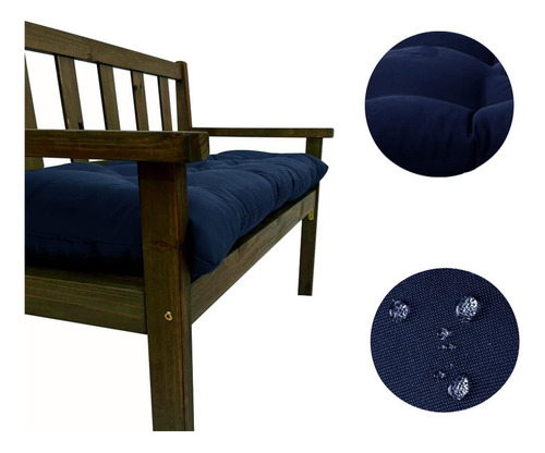 Cojín De Banco Impermeable Shapeazy, Almohadillas Antidesliz
