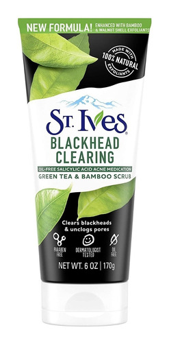 Exfoliante Facial St Ives Blackhead Clearing Green Tea 170 G