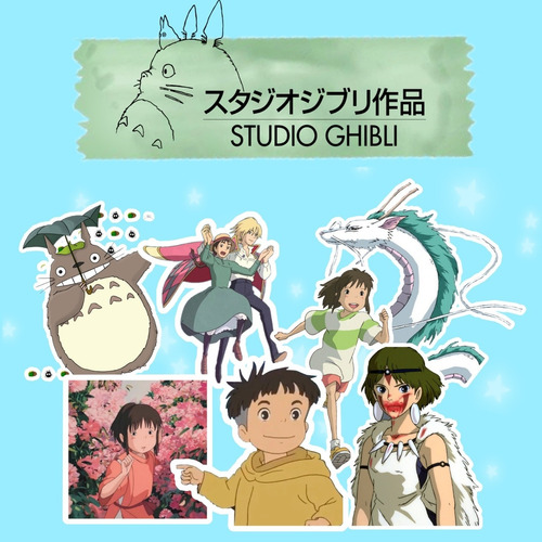 Stickers, Calcomanias, Vinilos De Anime, Studios Ghibli X20u