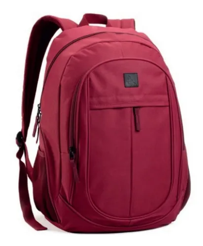 Mochila escolar Denlex MCJDL cor vermelho design lisa 25L
