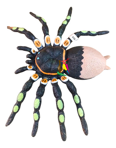 Juguete Tarantula Gigante Araña Goma Blanda Bromas Chascos Negro