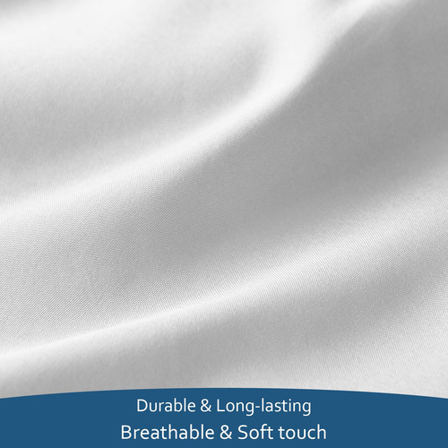 Sabanas Dobles Color Blanco Para Colchon Inflable 4 Piezas
