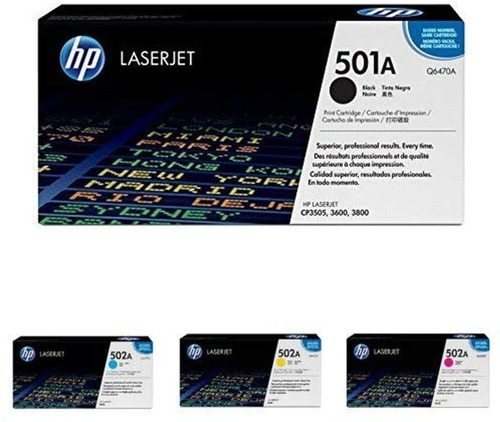 Toner Hp 501a 502a Set Q6470a Q6471a Q6472a Q6473a 