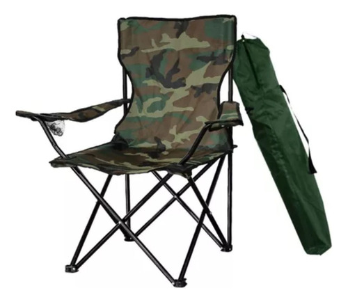 Cadeira Dobravel De Pesca Camping Com Braço