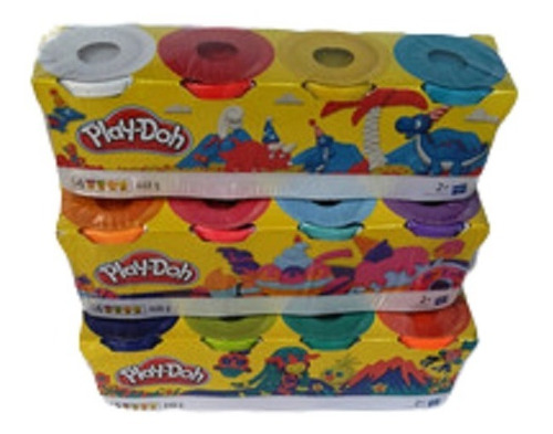 Play-doh Set De 4 Plastilinas 4 Colores 448 Gr Originales