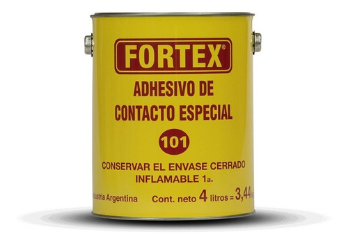 Imagen 1 de 6 de Cemento Adhesivo Contacto Especial C 101 4 Kg Fortex Mm