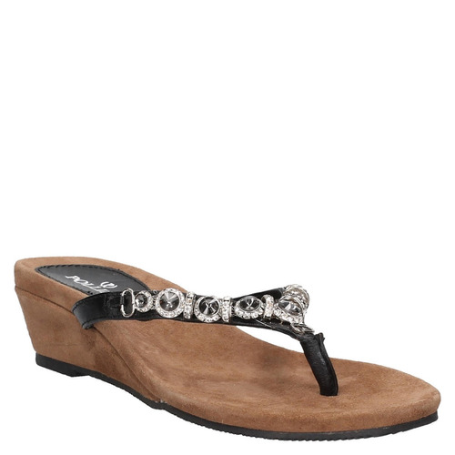 Sandalia Casual Pollini Mujer Negro - S103