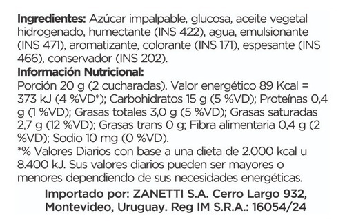 Imagen 2 de 8 de Pasta Para Cubrir Tortas Sabor Vainilla 750 G Ballina