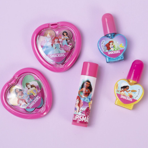 Set De Maquillaje Lip Smacker Disney Princess Con Bolsa Para