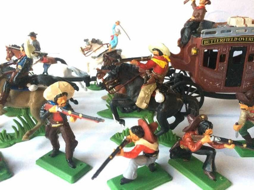 Indios Y Vaqueros Mega Set Soldaditos Pintados A Mano