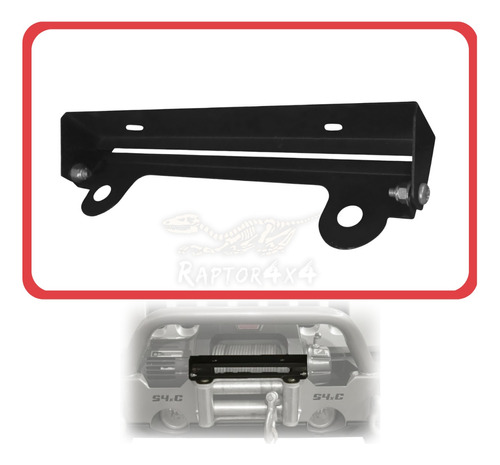 Porta Placa Winch Con Rodillos Jeep Wrangler Universal