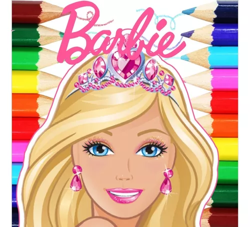 50 Desenhos Para Pintar E Colorir Barbie - Folha A4 Inteira! 1 Por Folha! -  #0136