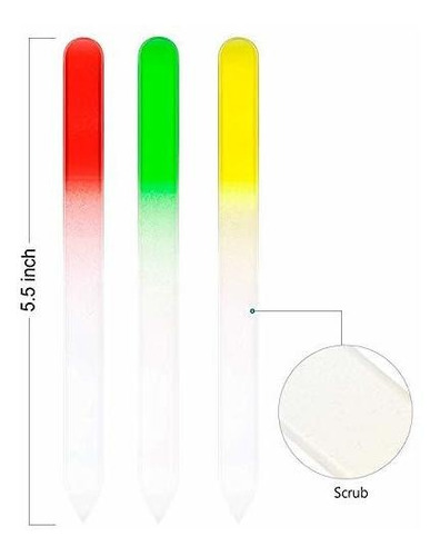 Imagen 3 de 7 de 24 Piezas De Limas De Uñas Limas De Vidrio Para Uñas Lima