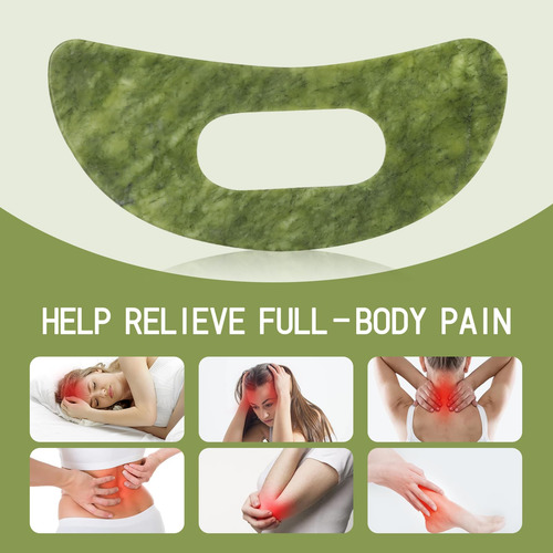 Juego De Herramientas Gua Sha De Piedra De Jade
