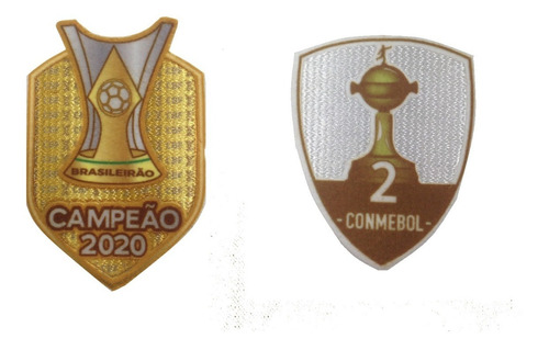 Patch Campeão Brasileiro 2020 + Taça 2 Liberta 3d Flocado