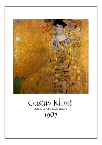 Gustav Klimt La Dama De Oro Adele Bloch-bauer Lamina 48x33cm
