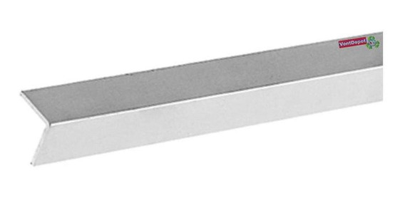 Tidyard Perfil para Canto de Escalera 8# Perfiles en Forma de L 90° 5 uds Aluminio Blanco 170 cm 30x30mm