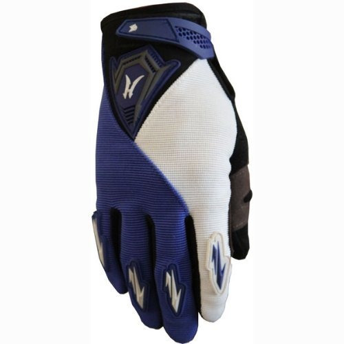 X4 Atv Street Bike Motorcycle Gloves 011 Blue White  L 